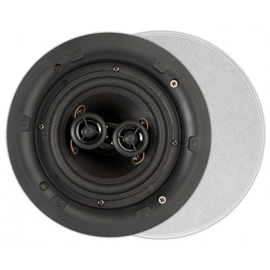 Artsound FL550 Flat, Round, 10-100W 2-Way Inwall Stereo Loudspeaker - Each