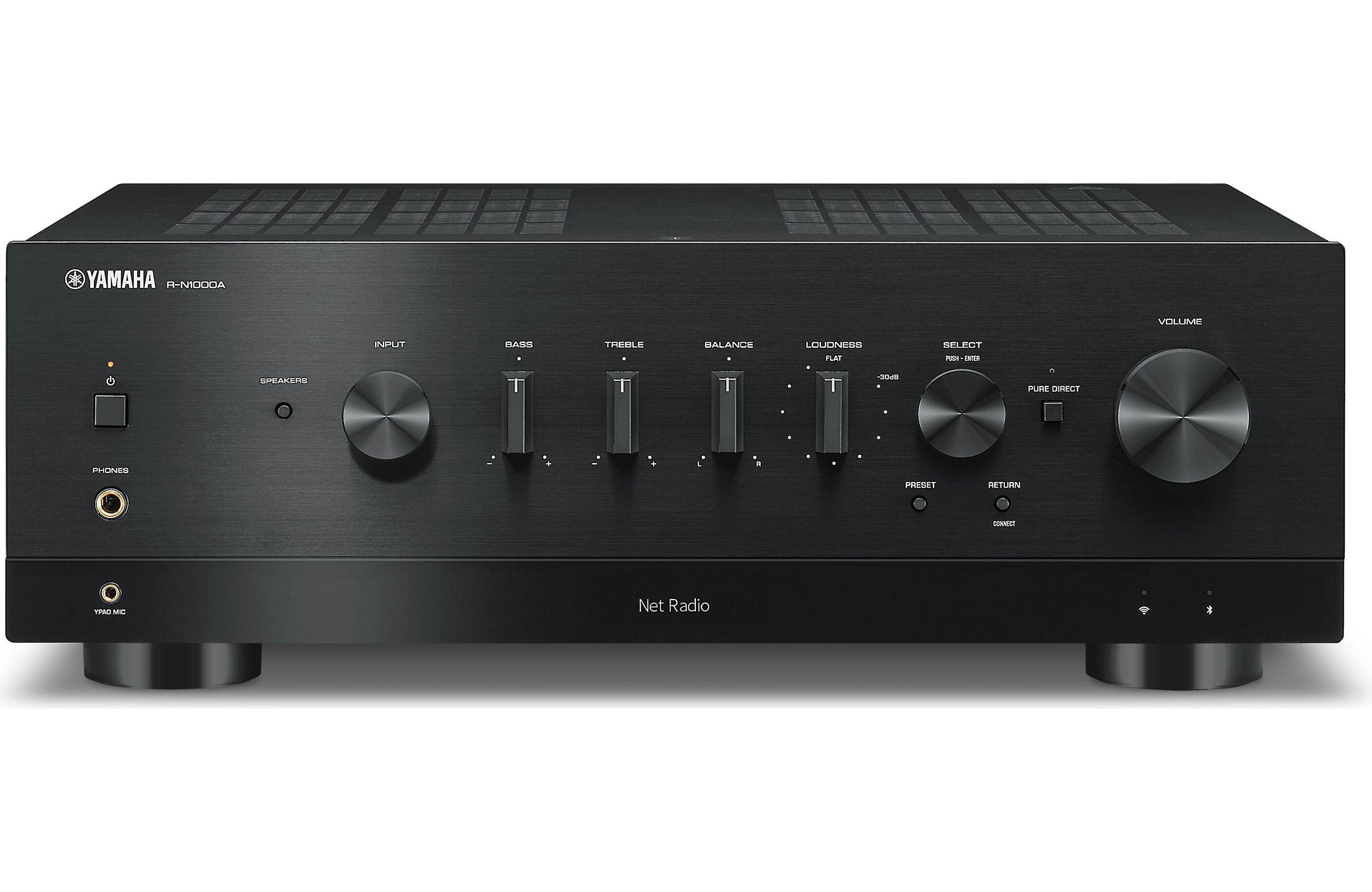 Yamaha RN1000A Stereo Receiver With Wi-Fi, Bluetooth®, Apple AirPlay® 2, and HDMI (Black)