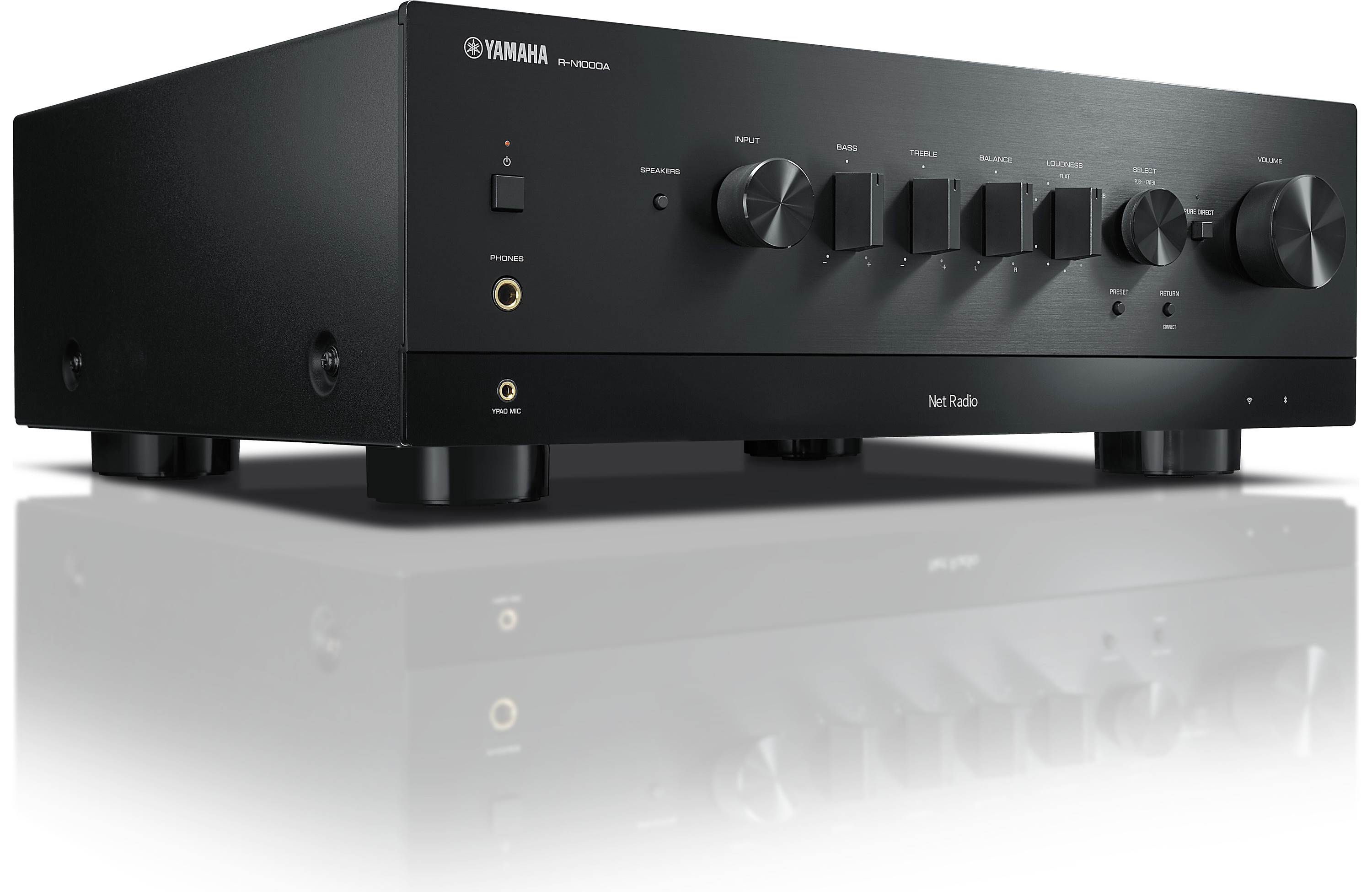 Yamaha RN1000A Stereo Receiver With Wi-Fi, Bluetooth®, Apple AirPlay® 2, and HDMI (Black)