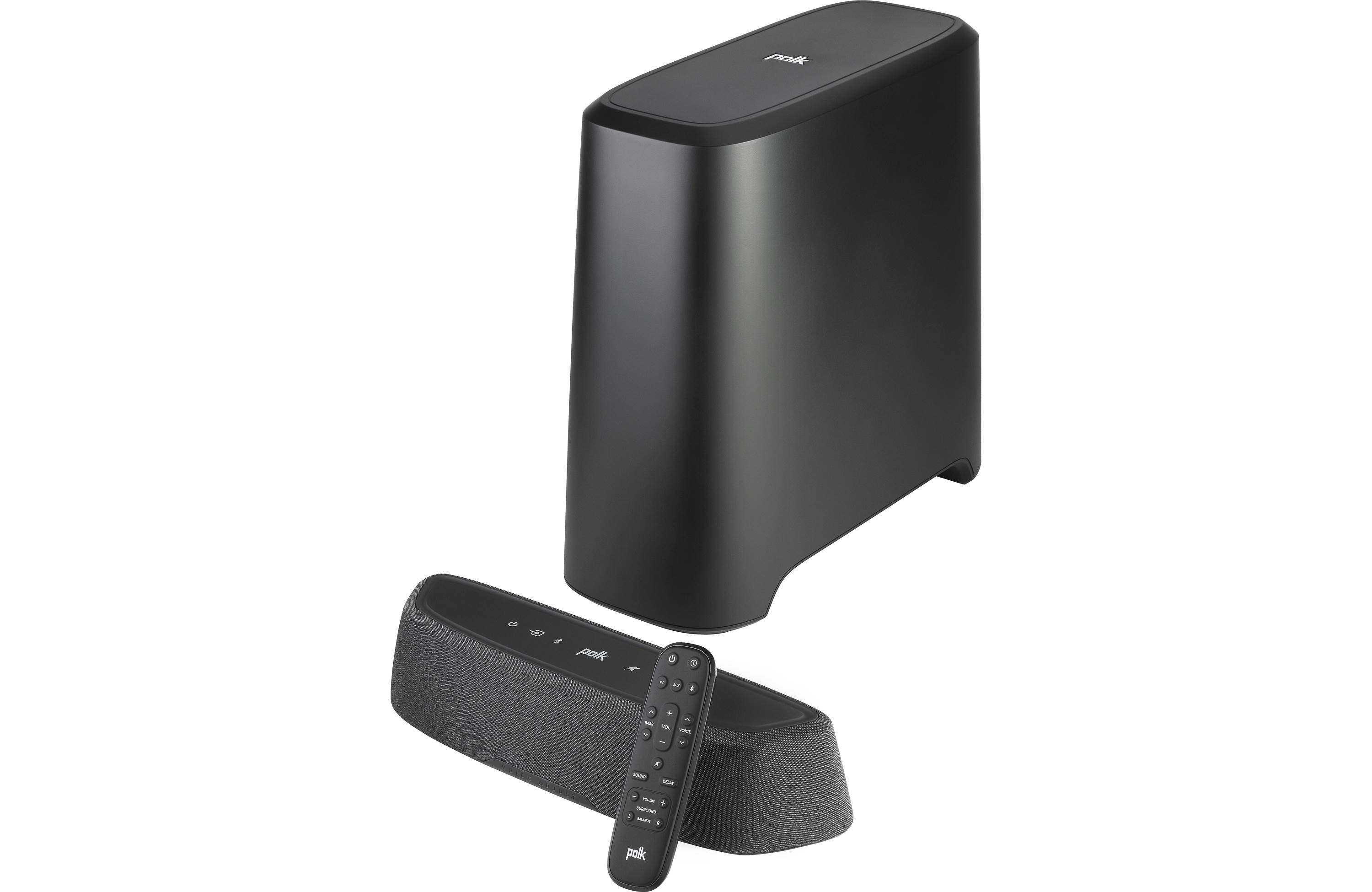 Polk Audio Magnifi Mini AX Soundbar With Wirelss Woofer, Dolby Atmos, and SR-II Wireless Surround Speakers