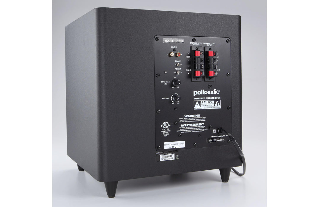 Polk TL Blackstone 2.1 Satellite Stereo System Speaker + Subwoofer Package - Black