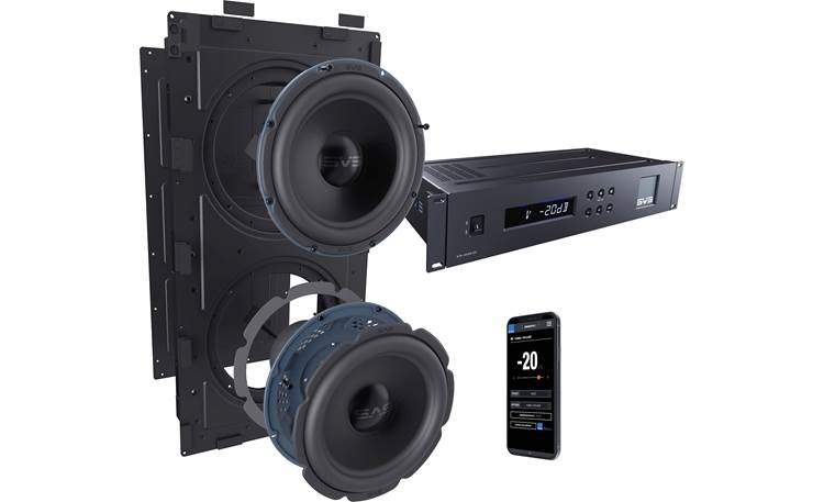 SVS 3000 In-wall Subwoofer System In-Wall Enclosure  With Dual Subwoofers and Amplifier- Each
