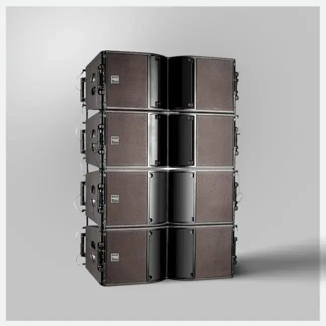 Clarion JM K-ARRAY212 2400W Dual 12” Line Array System with Flight Case Bi  Amp Crossover Inside - Pair