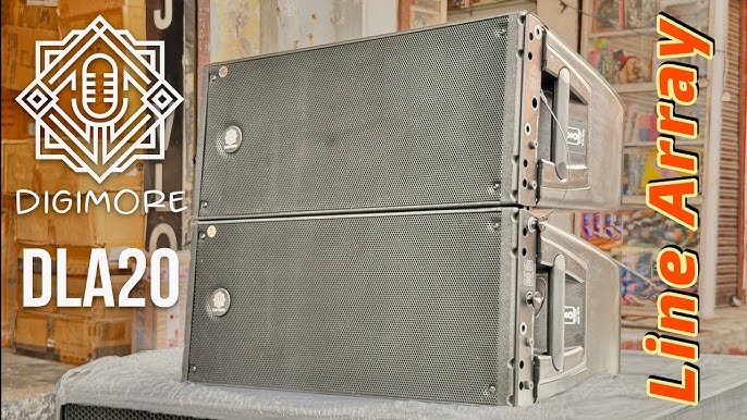 Digimore DLA-20 Dual 10-Inch Active Line Array Speaker for High-Output Professional Sound Reinforcement
