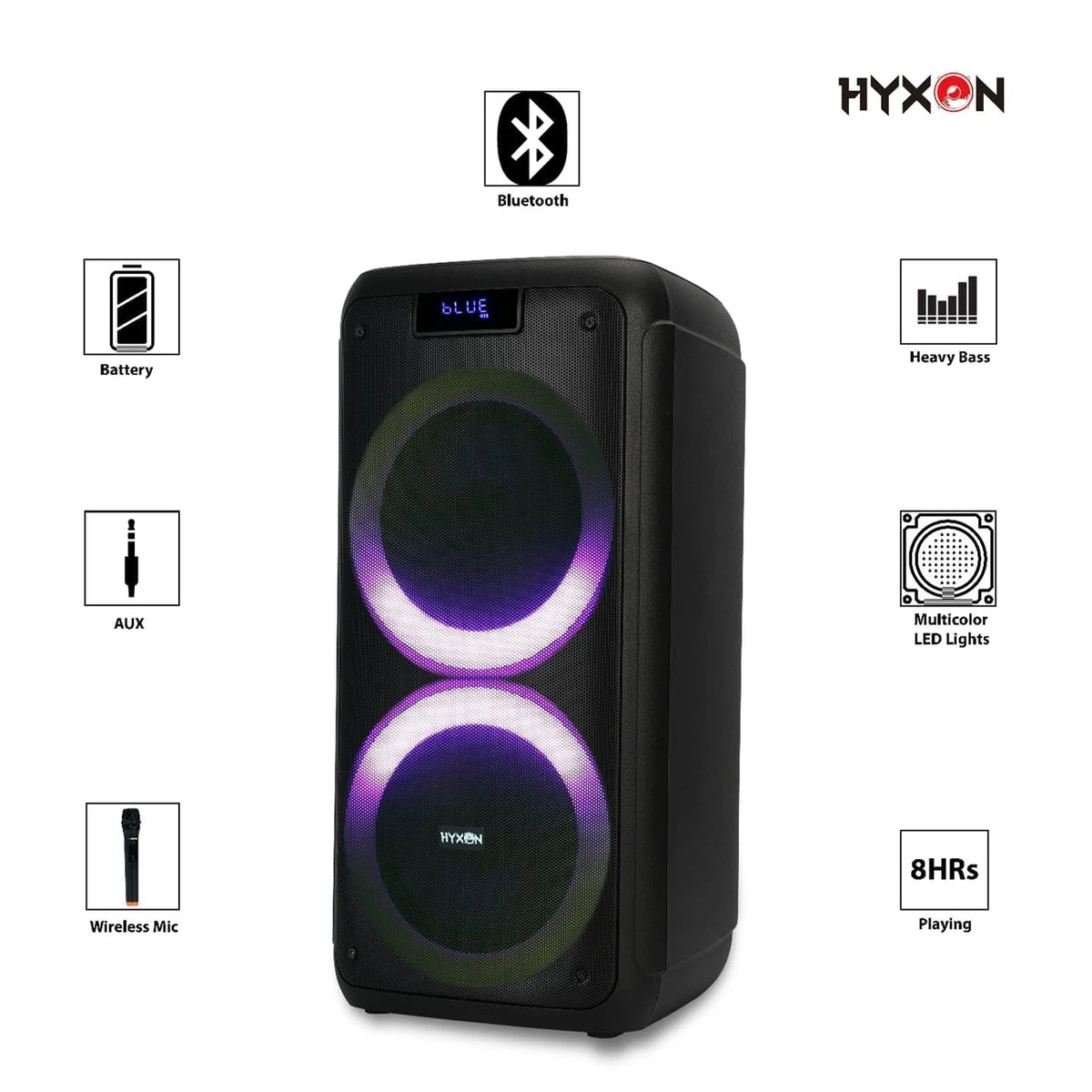 HYXON HTMS-607 Party Speaker High-End Outdoor Speaker with Powerful Boost Bass