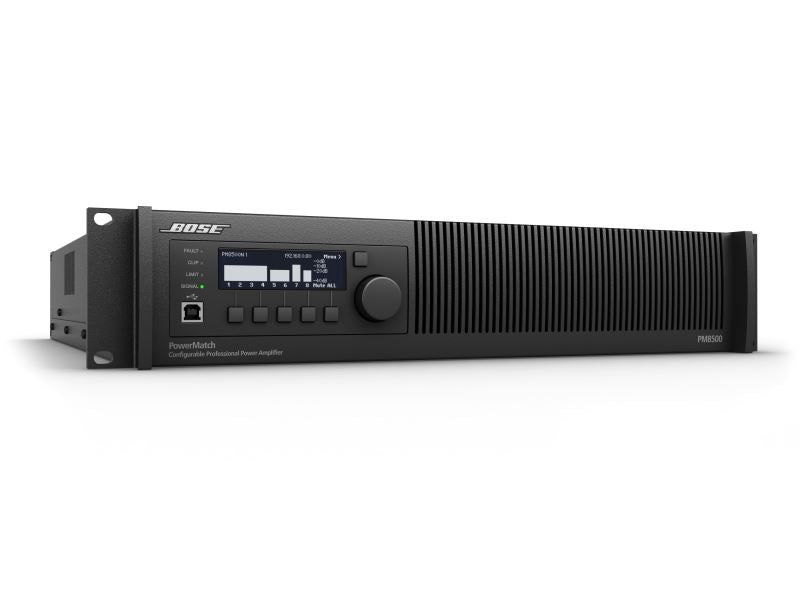 Bose POWERMATCH PM8500N Power Amplifier 8-channel , 8 x 500W at 4 ohms, Amp with QuadBridge Technology, Dual Voltage, Auto-standby/Wake - Each