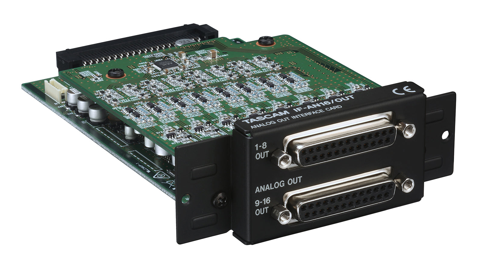 TASCAM IF-AN16/OUT Professional 16-Channel Analog Outputs Interface Expansion Card with Dual D-Sub Connectivity and Per-Channel Attenuation