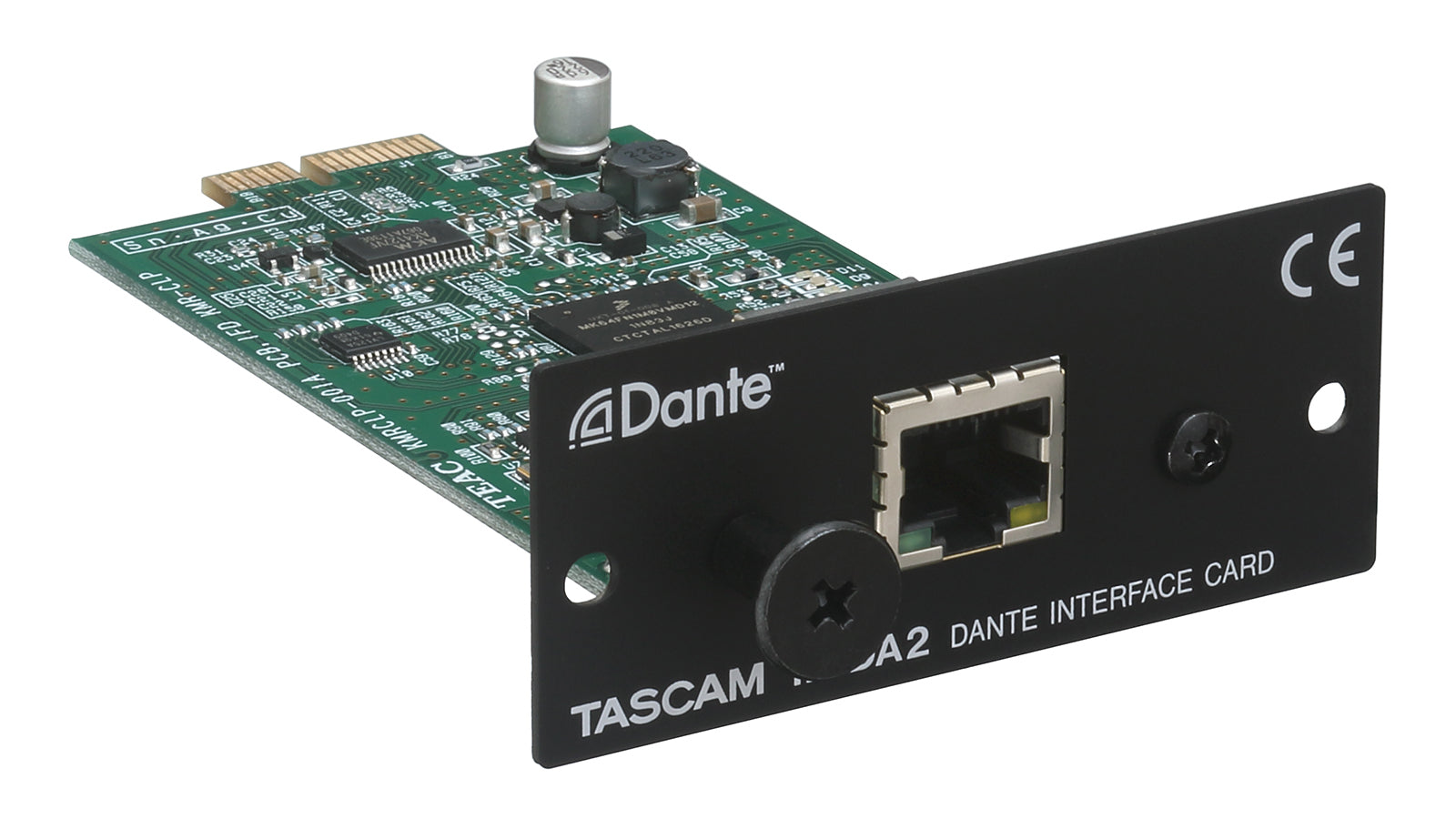 TASCAM IF-DA2 Professional 2-In / 2-Out Dante Interface Expansion Card with RJ45 Network Connectivity and Low-Latency Audio Integration