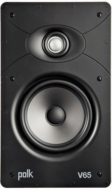 Polk Audio V65 High Performance Lightweight In-Wall Rectangular Speaker -Each