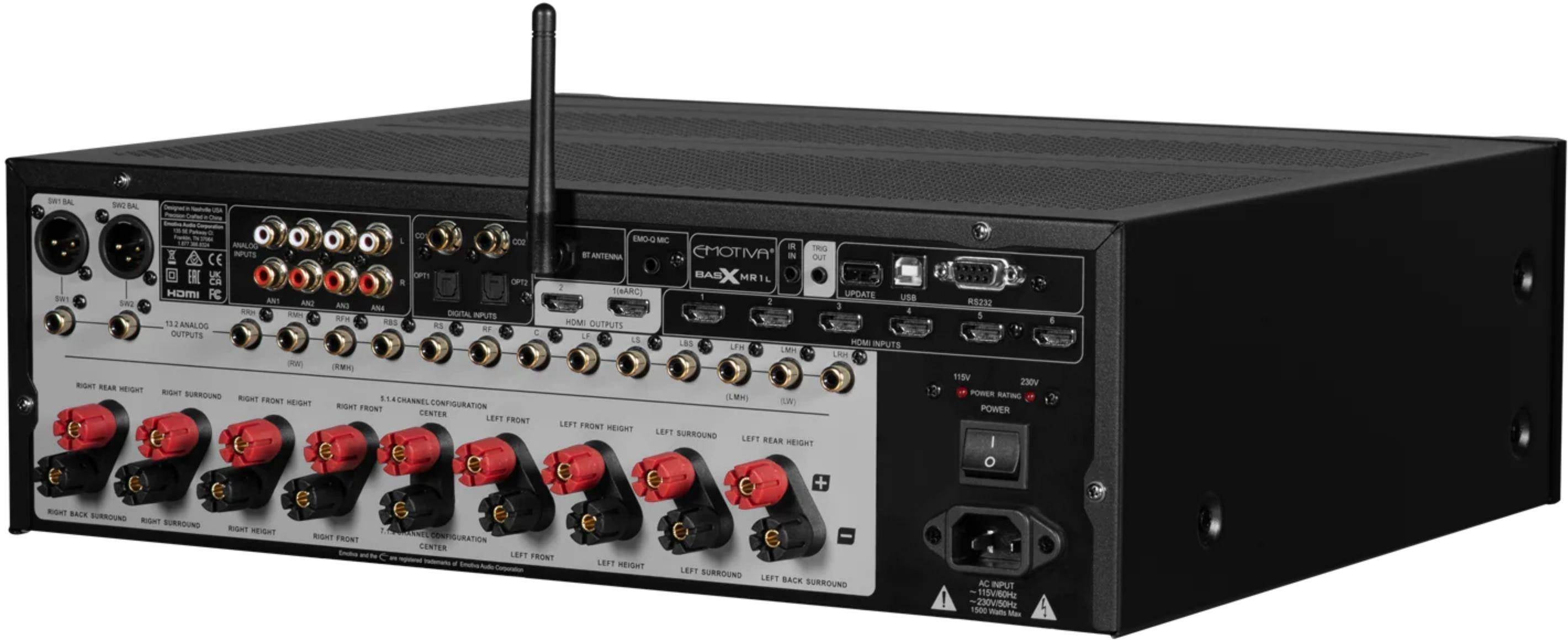 Emotiva BasX MR1L  9.2 Channel Class A/B Powered AV Receiver - Audiomaxx India