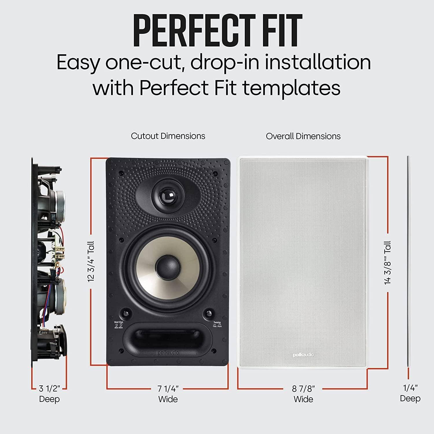 Polk Audio VS65-RT Series In-Wall Premium Rectangular speaker - Each