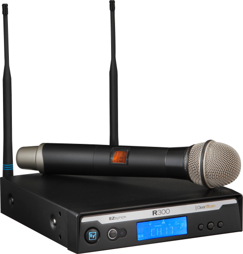 EV ElectroVoice R300-HD Handheld System with PL22 Dynamic Microphone