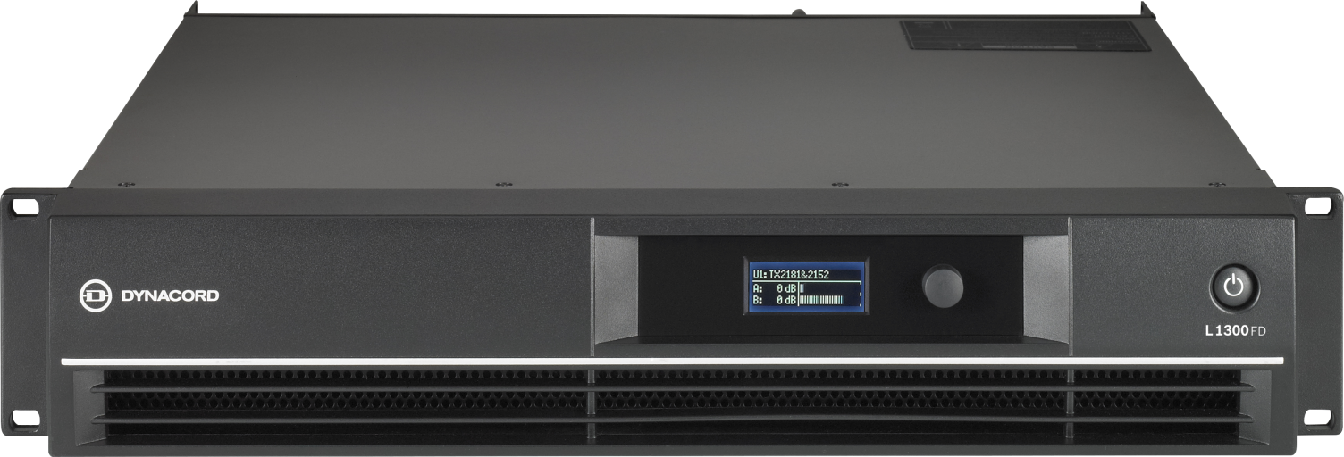 Dynacord L1300FD DSP 2 x 650W Power Amplifier for Live Performance Applications - Each