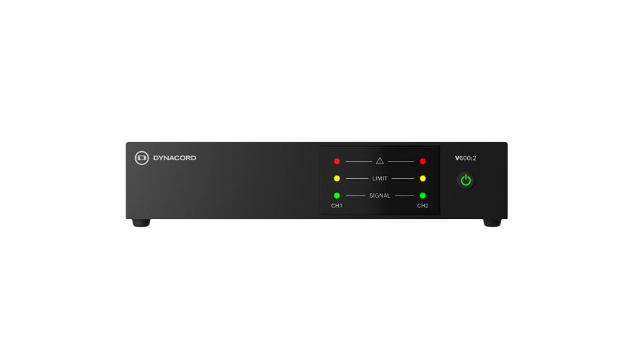 Dynacord V600:2 2-Channel 2x300W Power Amplifier for Commercial Installations