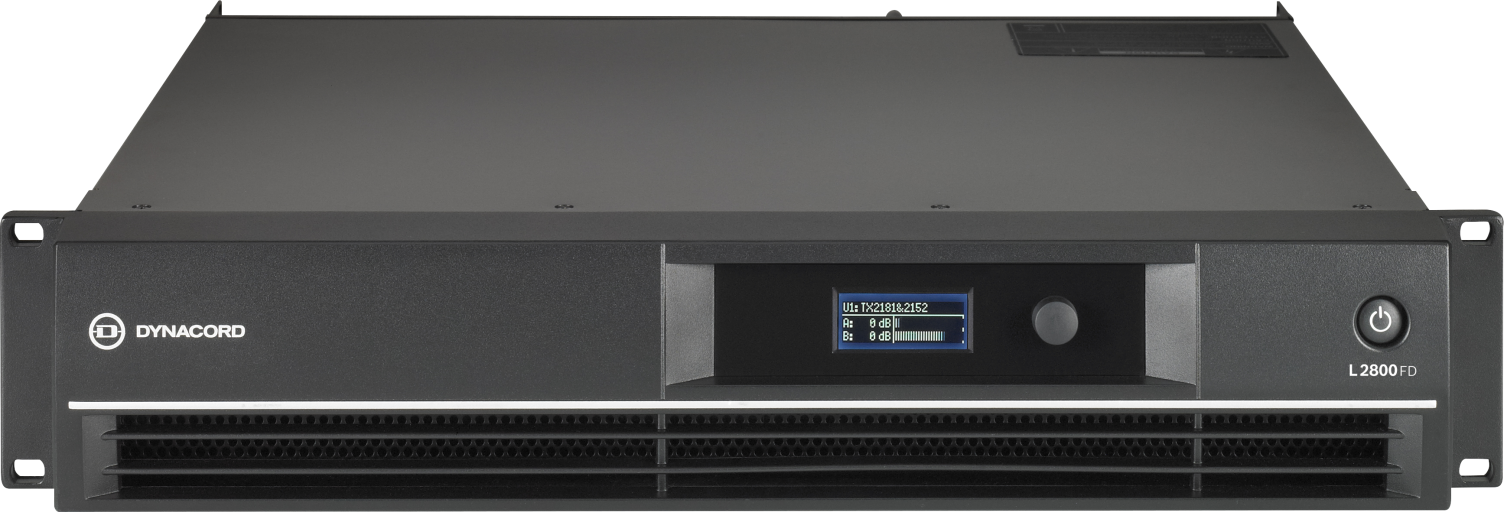 Dynacord L2800FD DSP 2 x 1400W Power Amplifier for Live Performance Applications - Each