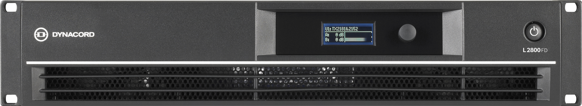 Dynacord L2800FD DSP 2 x 1400W Power Amplifier for Live Performance Applications - Each