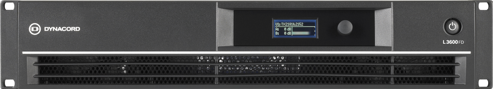 Dynacord L3600FD DSP 2 x 1800W Power Amplifier for Live Performance Applications - Each