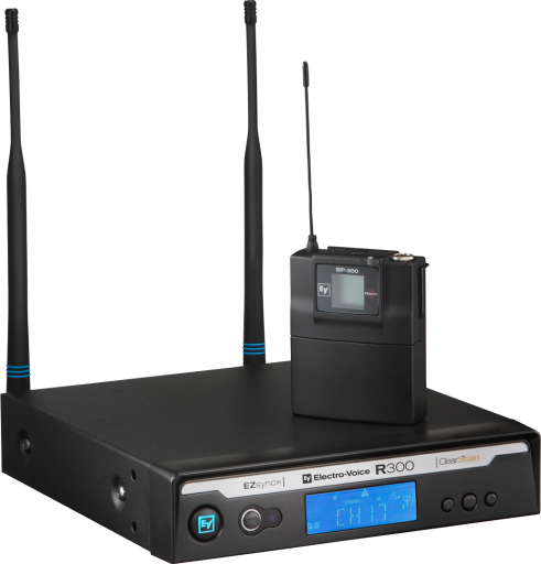 EV ElectroVoice R300-L-A Uni-Directional Lapel Wireless Microphone System