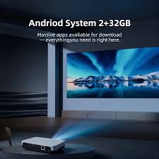 WOWOTO H10S Premium High-Performance Smart Portable Projector with Android OS, High Brightness, Dual-Band Wi-Fi & 1080p/4K Support