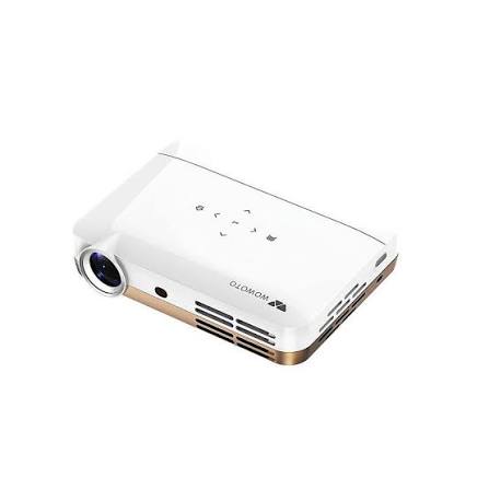 WOWOTO H10S Premium High-Performance Smart Portable Projector with Android OS, High Brightness, Dual-Band Wi-Fi & 1080p/4K Support
