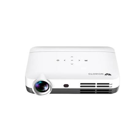 WOWOTO H10S Premium High-Performance Smart Portable Projector with Android OS, High Brightness, Dual-Band Wi-Fi & 1080p/4K Support