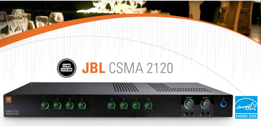 JBL Professional CSMA2120 Commercial Series 2Ch 120-Watt Mixer- Amplifier