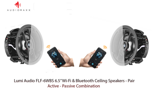 Lumi Audio FLF6WBS 6.5’’ Wi-Fi & Bluetooth Ceiling Speakers - (Set Of 2)