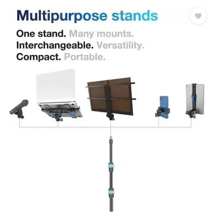 Mic Stand MT17 Floor Stand With Reverse Folding Base & Telescopic Boom Capacity 5 Kgs