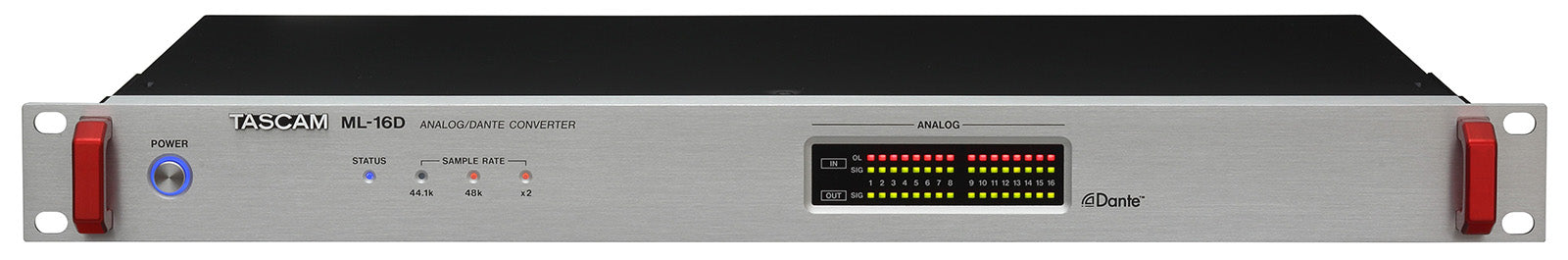 TASCAM ML-16D Professional 16-Channel Analog to Dante Converter with Dual Network Ports and High-Quality AD/DA Conversion - Audiomaxx India