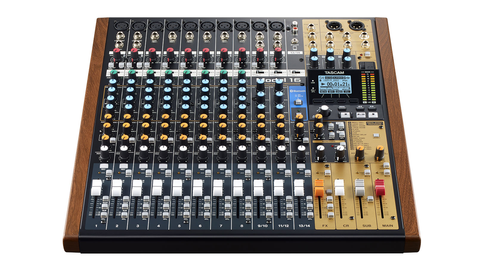 TASCAM Model 16 Professional 16-Track Multitrack Recording Console with USB Audio Interface, Analog Mixer Workflow, and Built-in Effects for Studio & Live Production - Audiomaxx India