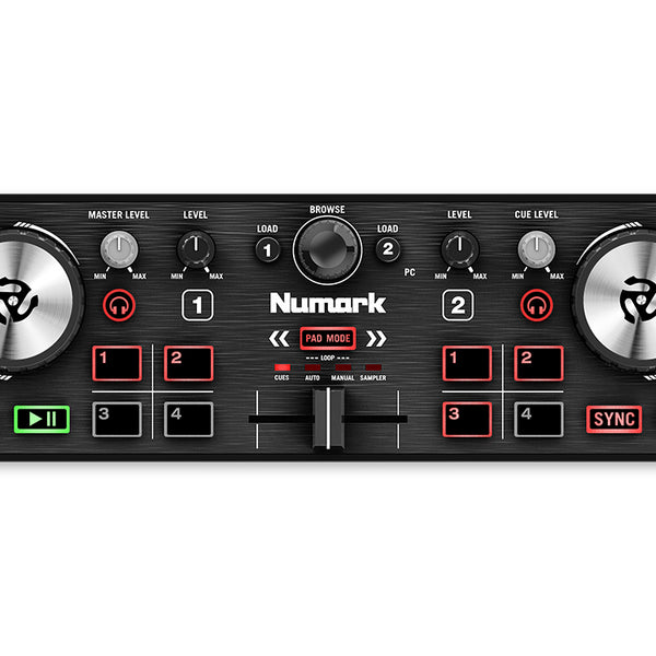 【未使用品】Numark DJ2GO2 TOUCH コントローラー numark-dj2go2-touch-top-down-