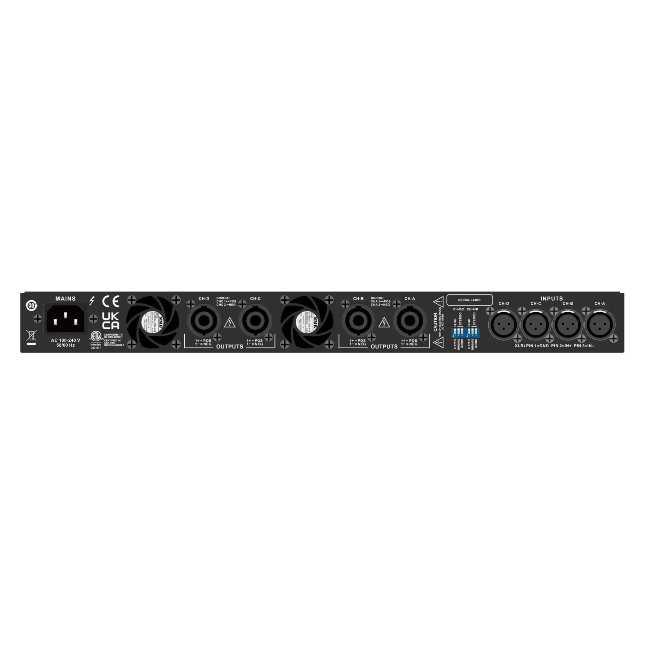 Wharfedale Pro DP 4030 4 Channels Powered Amplifiier - Each