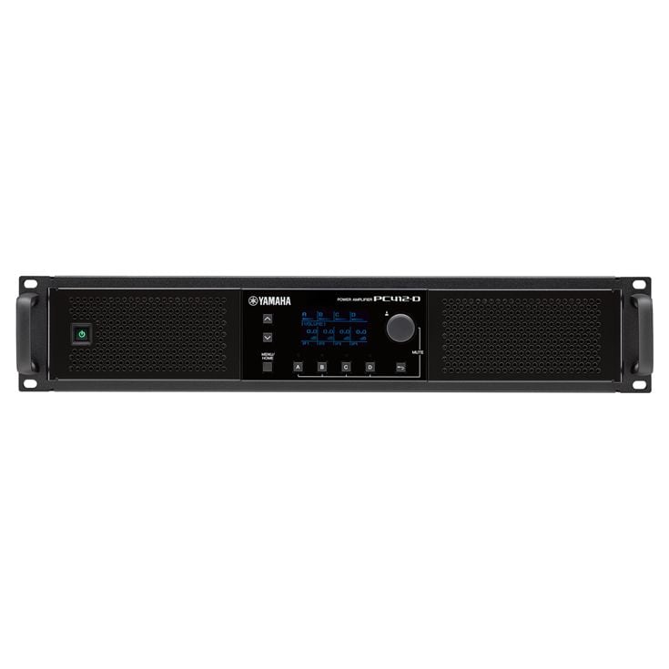 Yamaha PC412D 4x1200W Power Amplifier 4 x 600W at 8Ω, 4 x 600W at 100V/70V, With Dante - Each