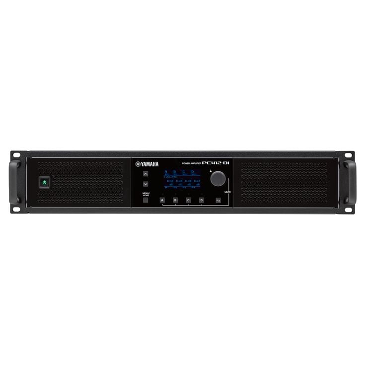 Yamaha PC412DI 4x1200W Power Amplifier 4 x 1200W at 8Ω, 4 x 1200W at 100V/70V, With Dante  - Each