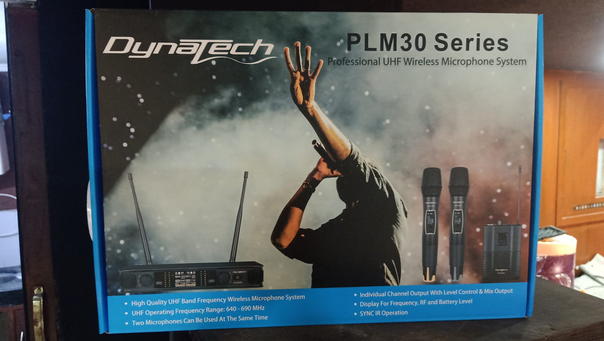 Dynatech Series PLM30HH / G2HH Wireless Dual Microphone System