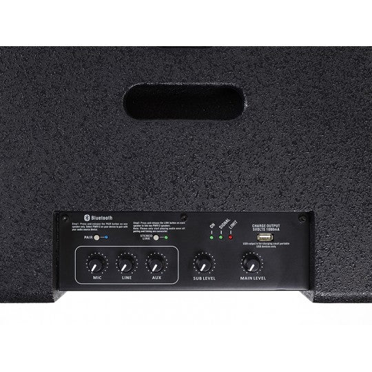 Artsound PWR12 1500W 2-Way All-In-One Portable Bluetooth PA & Party System  12” Subwoofer