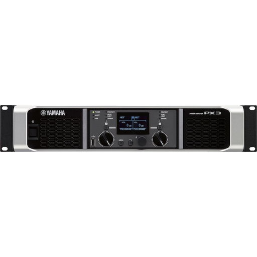 Yamaha PX3 500W 2-channel Power Amplifier 2-channel Power Amplifier with EQ, Filter, Crossover, Delay, Limiter, and Power Boost Functions - Each