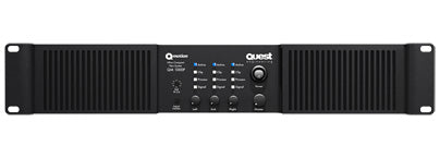 Quest QM1000P Professional 3-Channel 2×350W + 1×940W Complete Sub/Satellite Power Amplifier System with Adjustable Crossover & Limiter