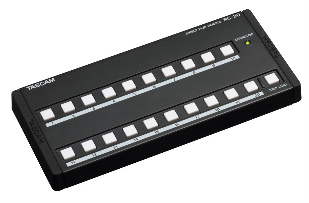 TASCAM RC-20 Professional Direct Play Remote Controller with 20-Button Flash Start for CD-500 / CD-500B - Audiomaxx India