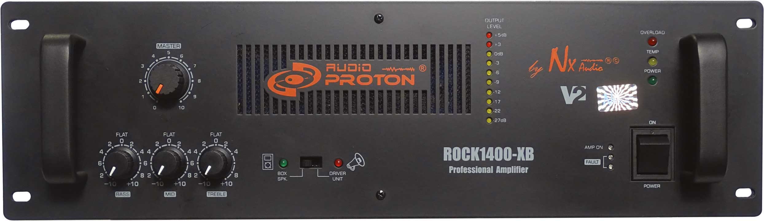 NX Audio ROCK1400-XB 1400W High-Power Professional PA Amplifier