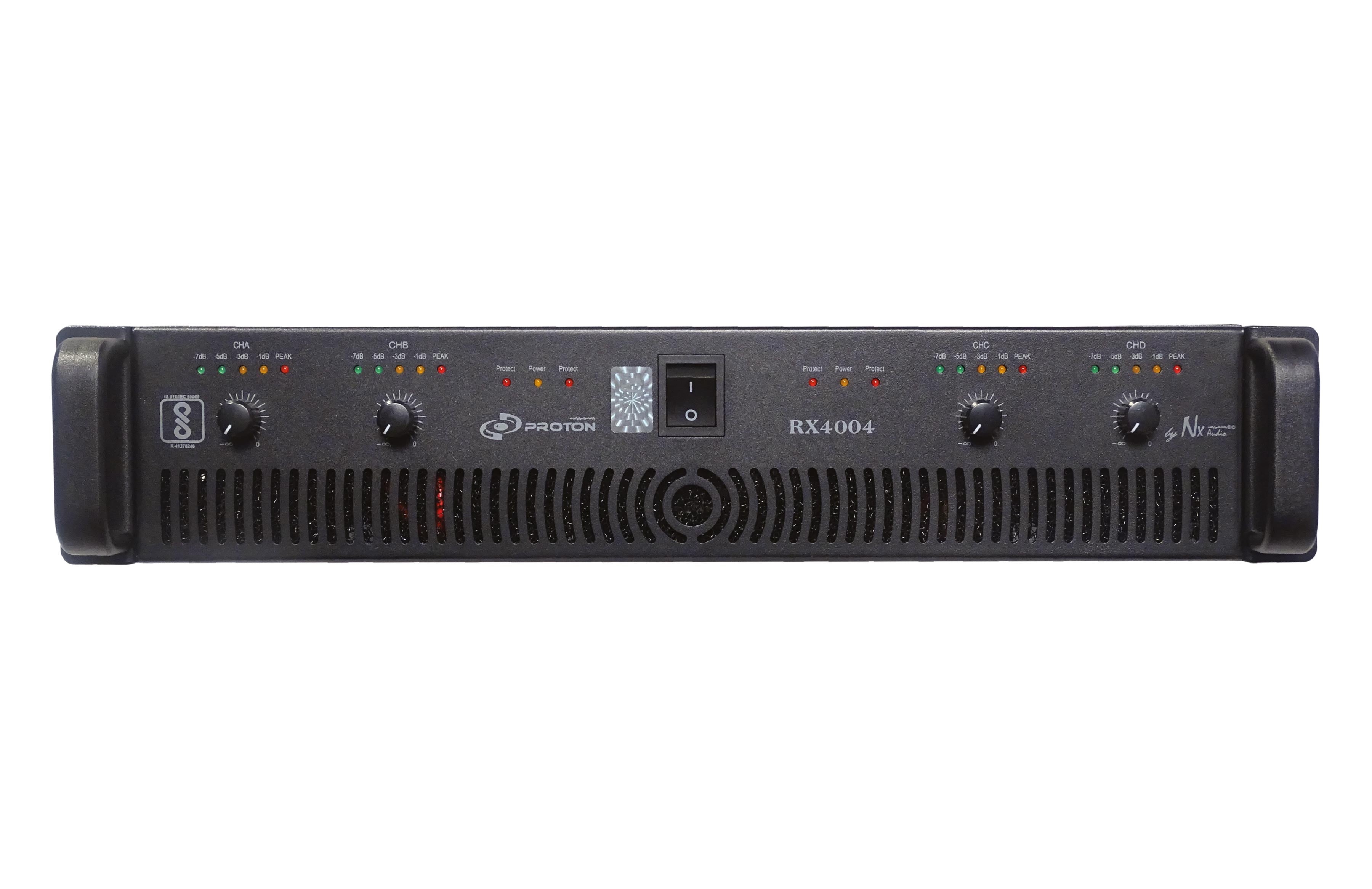 NX Audio RX4004 700W 4-Channel Class H Power Amplifier - Each
