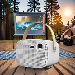 WOWOTO M8 Premium High-Performance Smart Portable Projector with Android OS, High Brightness, Dual-Band Wi-Fi & 1080p/4K Support