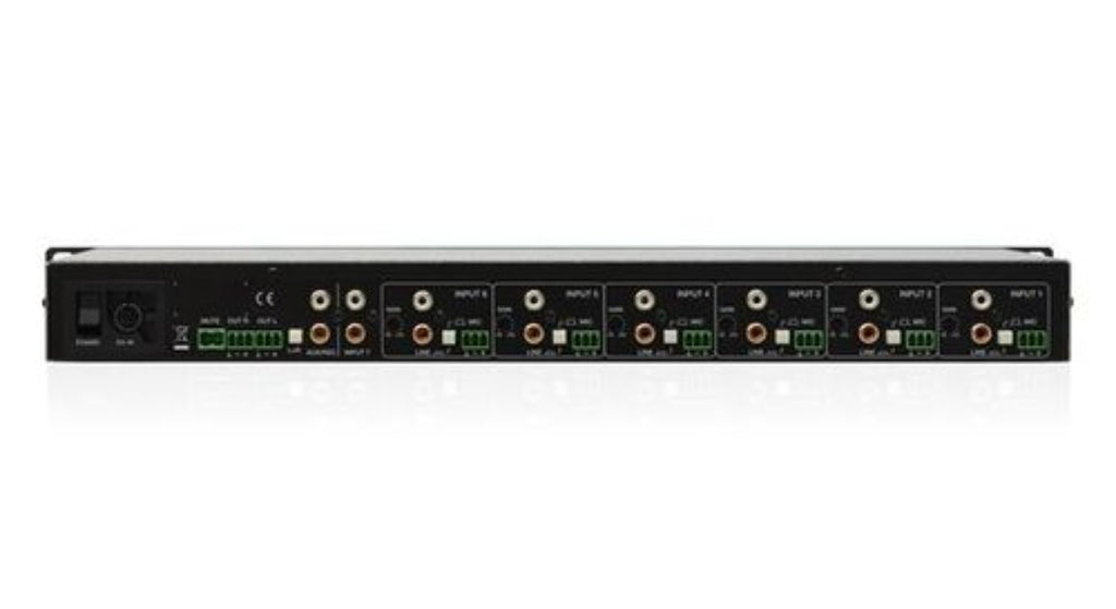 Ecler eSAM702 7x2 1U Rack Analogue Mixer Installation Preamps And Mixe