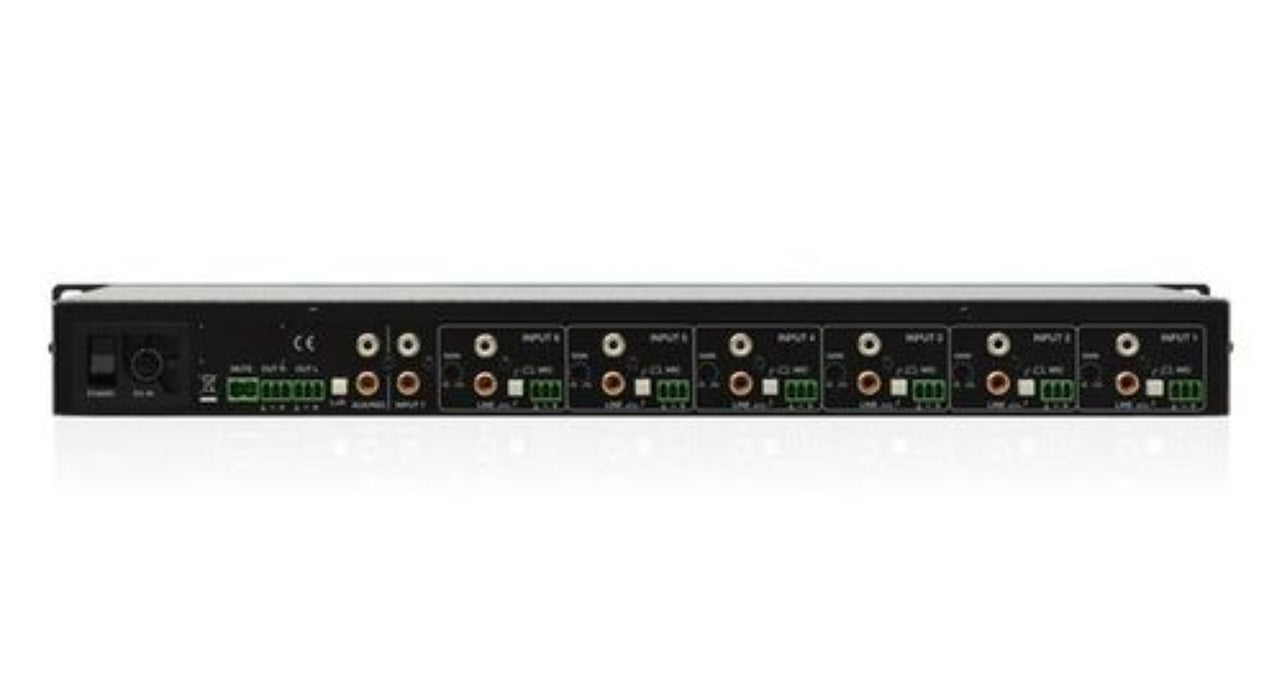 Ecler eSAM702 7x2  1U Rack Analogue Mixer Installation Preamps And Mixers