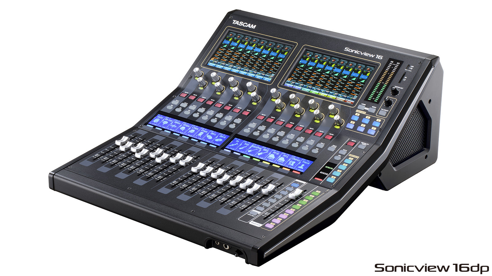 TASCAM Sonicview 16 Professional 16-Channel Digital Mixing Console with Dante, 54-bit FPGA Engine, and Dual Touchscreens - Audiomaxx India