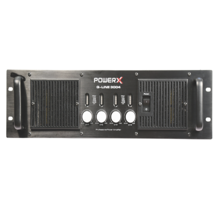 PowerX  Q LINE 3004  4-Channel Power Amplifier 4 x 1800W@8ohm / 4 x 3000W@4ohms