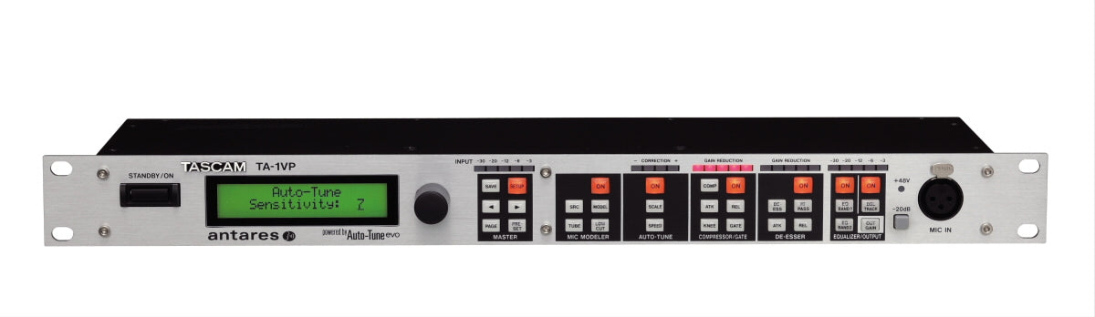 TASCAM TA-1VP Professional Vocal Processor with Antares Auto-Tune, Mic Modeling, and Channel Strip Processing - Audiomaxx India