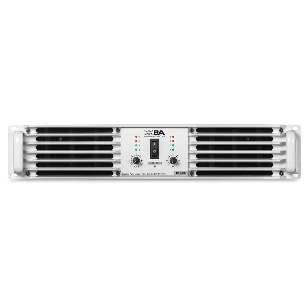 British Acoustics TK‑4000 – Touring‑Grade 2CH Power Amplifier (500W/8Ω • 800W/4Ω • 2000W Bridged)