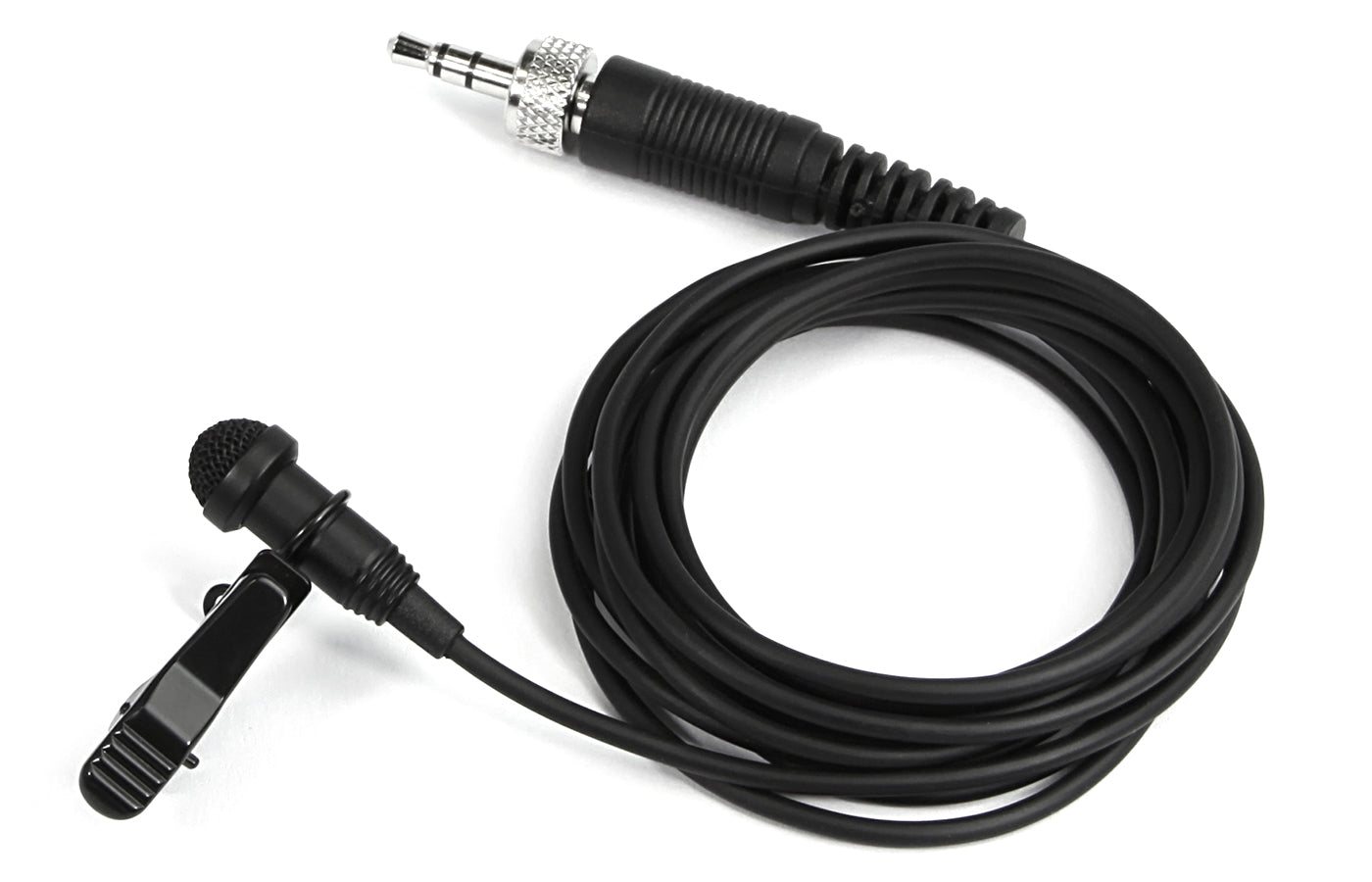 TASCAM TM-10LB Professional Lavalier Microphone with Omnidirectional Pickup and Locking Connector