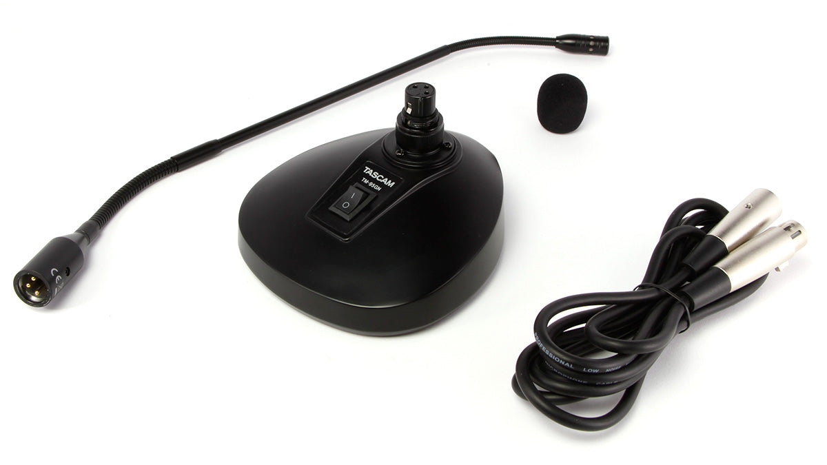 TASCAM TM-95GN Professional Gooseneck Condenser Microphone with Cardioid Pattern for Conference and Installation Use